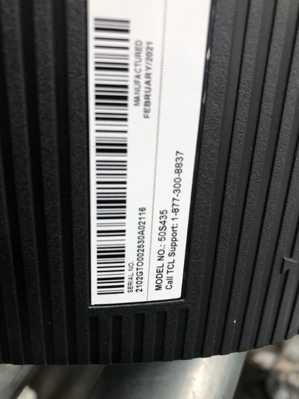 Photo 1 of TCL 50-inch Class 4-Series 4K UHD Smart Roku LED TV - 50S435, 2021 Model
