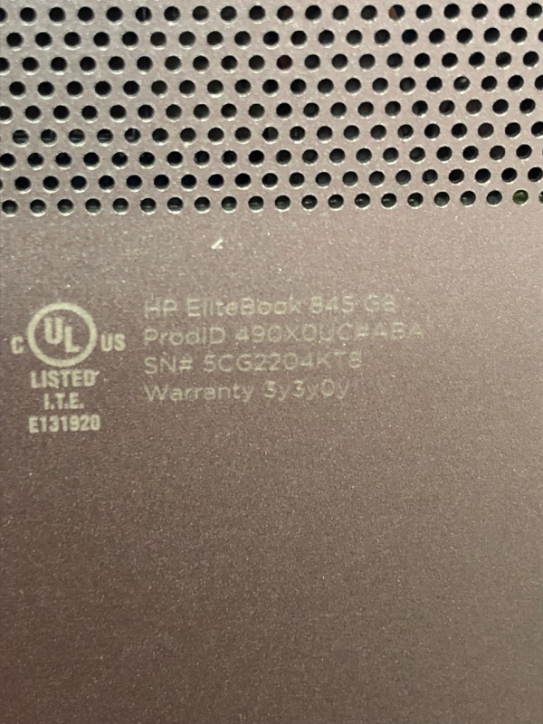 Photo 5 of **READ NOTES**HP EliteBook 845 G8 Business Laptop, 14" FHD IPS Display, AMD Ryzen 7 Pro 5850U, 32GB DDR4 RAM, 1TB SSD, Webcam, FP Reader, Backlit KB, HDMI, Wi-Fi 6, Windows 11 Pro, 3 Year Warranty, Silver
