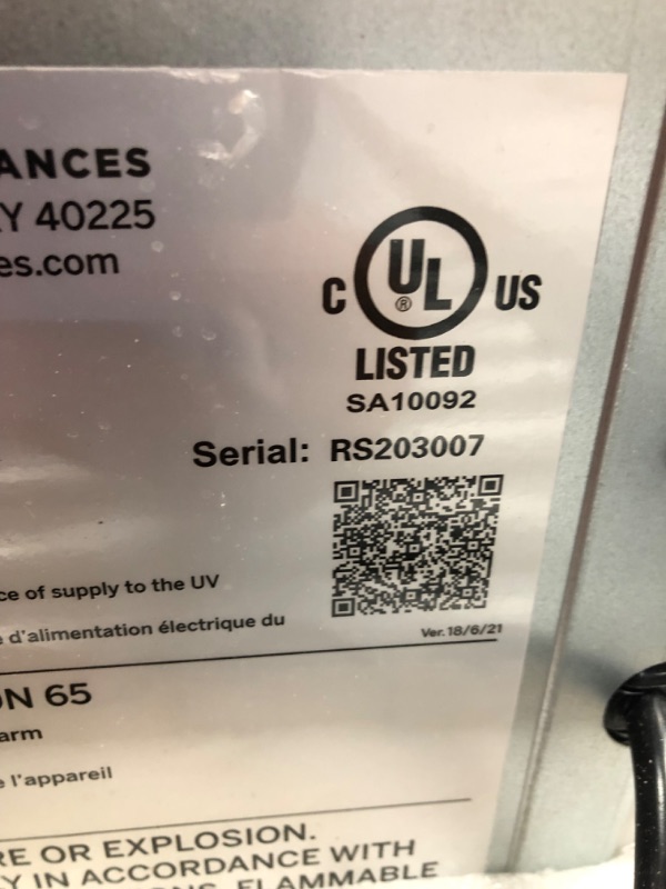 Photo 3 of ***PARTS ONLY*** GE Profile Opal | Countertop Nugget Ice Maker with Side Tank | Portable Ice Machine Makes up to 24 lbs. of Ice Per Day | Stainless Steel Finish
