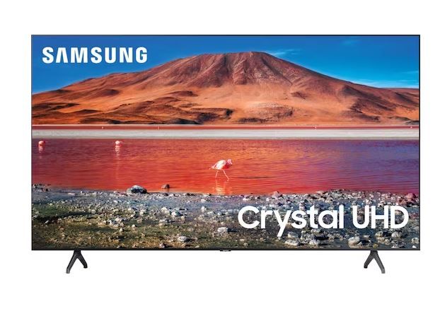 Photo 1 of **CRACKED SCREEN**Samsung - 75" Class 7 Series LED 4K UHD Smart Tizen TV
Model:UN75TU7000FXZA