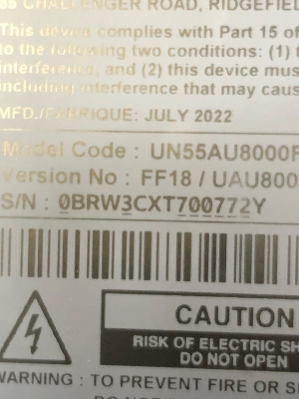 Photo 4 of SAMSUNG 55-Inch Class Crystal UHD TU-8000 Series - 4K UHD HDR Smart TV with Alexa Built-in (UN55TU8000FXZA, 2020 Model)
