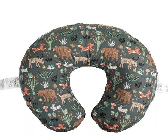 Photo 1 of Boppy Original Feeding and Infant Support Pillow - Green Forest Animals

