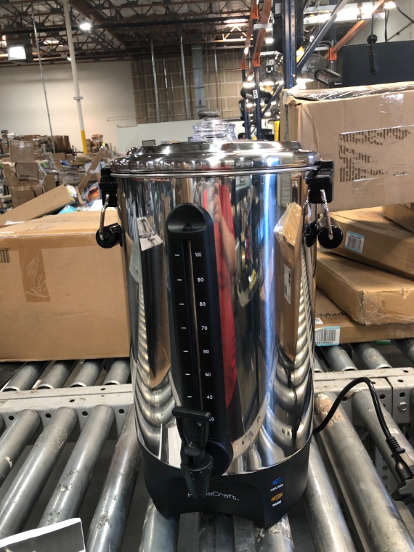 Photo 1 of 100-Cup Stainless Steel Coffee Urn with 2-Spigots