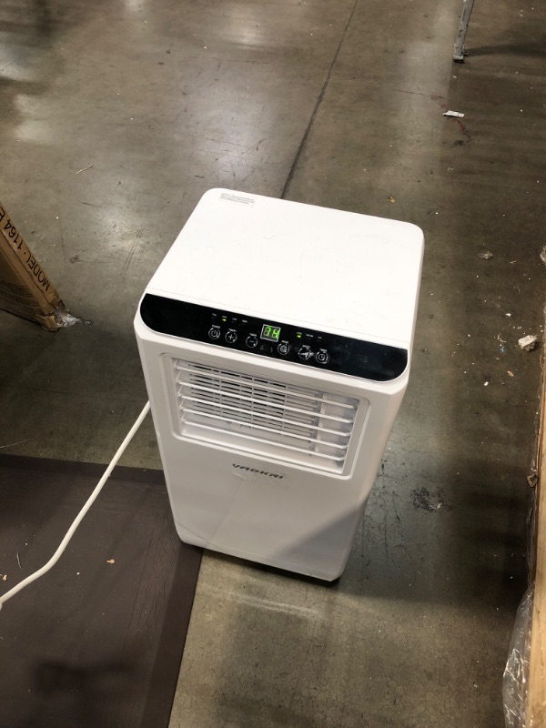 Photo 4 of VAGKRI Portable Air Conditioners 8000 BTU 3-in-1 AC Unit with Fan & Dehumidifier, Cools up to 250 sq. ft. ETL Protection with Side Handles & Casters, LED Display Full-Function, Remote Control, Timer
