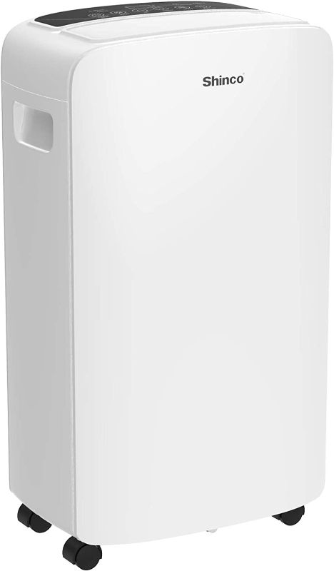 Photo 1 of **USED**
Shinco 40 Pint 2000 Sq. Ft Dehumidifier - for Basements, Home and Bathroom with a Easy-to-Clean Washable Filter and Custom Humidity Control for maximized comfort, Auto or Manual Drainage, 24 hr Timer
