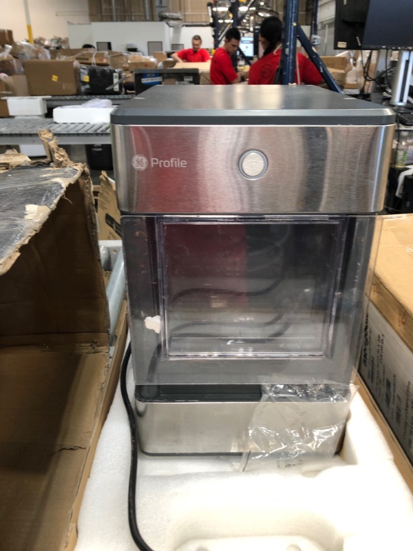 Photo 4 of *NONFUNCTIONALGE Profile Opal | Countertop Nugget Ice Maker with Side Tank | Portable Ice Machine Makes up to 24 lbs. of Ice Per Day | Stainless Steel Finish
