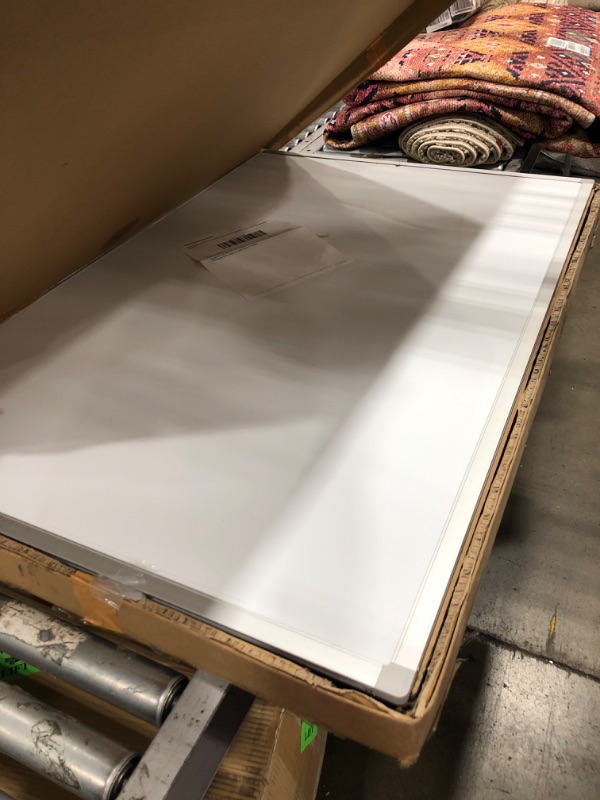 Photo 1 of VIZ-PRO Double-Sided Magnetic Mobile Whiteboard, 48 x 36 Inches, Steel Stand
