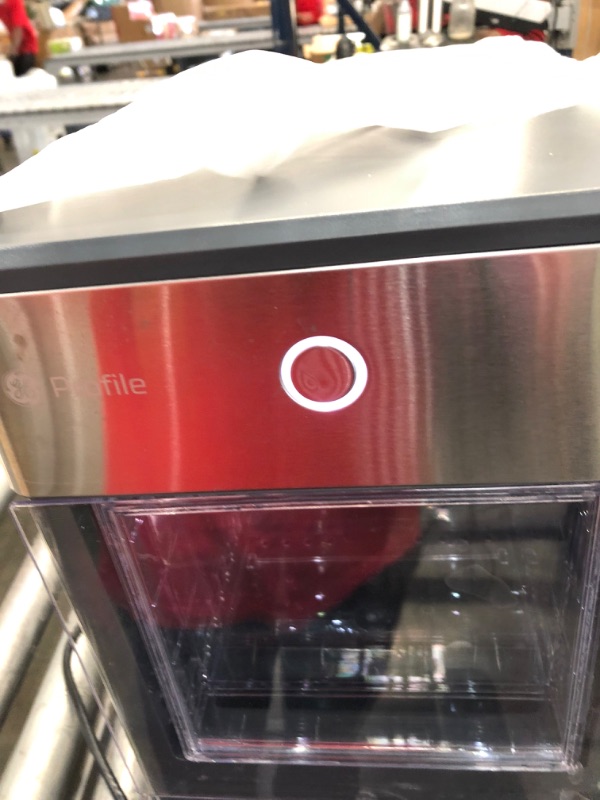 Photo 3 of GE Profile Opal | Countertop Nugget Ice Maker | Portable Ice Machine Complete with Bluetooth Connectivity | Smart Home Kitchen Essentials | Stainless Steel Finish | Up to 24 lbs. of Ice Per Day
