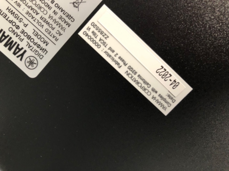 Photo 5 of (DENTED TOP) Yamaha P515WH 88-Key Digital Piano White