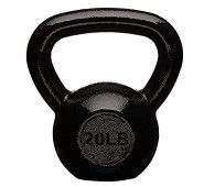 Photo 1 of (COSMETIC DAMAGES) Amazon Basics Cast Iron Kettlebell Weight, 20lb
