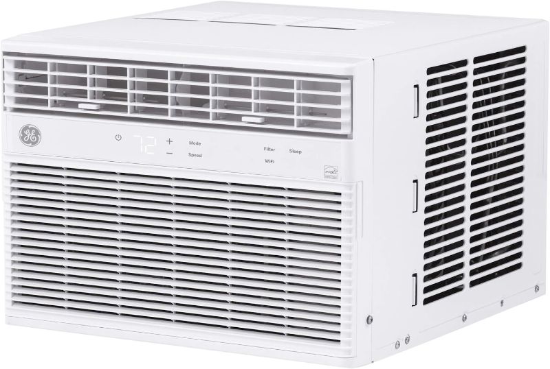 Photo 1 of GE Window Air Conditioner 8000 BTU, Wi-Fi Enabled, Energy-Efficient Cooling for Medium Rooms, 8K BTU Window AC Unit with Easy Install Kit, Control Using Remote or Smartphone App
