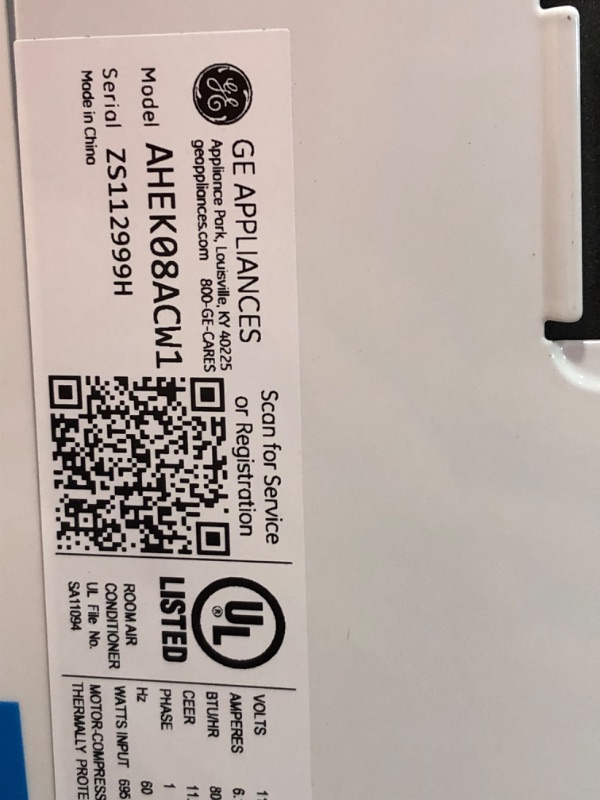 Photo 5 of GE Window Air Conditioner 8000 BTU, Wi-Fi Enabled, Energy-Efficient Cooling for Medium Rooms, 8K BTU Window AC Unit with Easy Install Kit, Control Using Remote or Smartphone App
