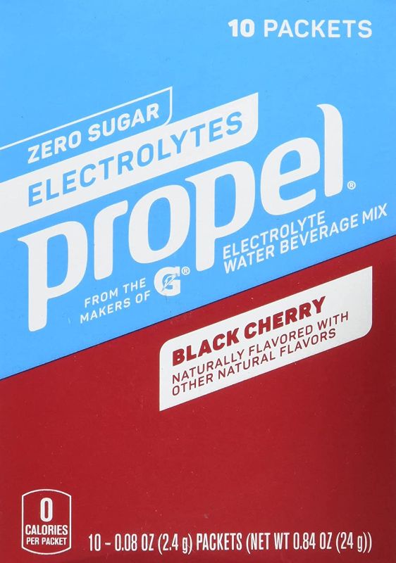 Photo 1 of Propel Zero Sugar Black Cherry 10 Count (Pack of 1)