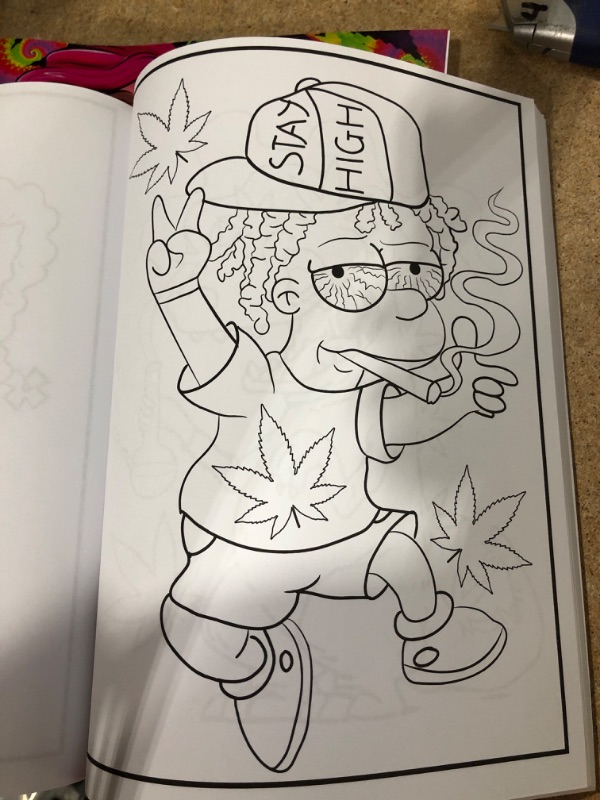 Photo 1 of Cartoon Stoner Coloring Book 90's Mix 5 books