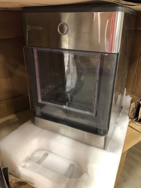 Photo 13 of Opal 24 lb Portable Nugget Ice Maker in Stainless Steel, with Side Tank, and WiFi connected