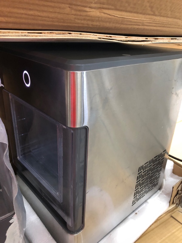 Photo 11 of Opal 24 lb Portable Nugget Ice Maker in Stainless Steel, with Side Tank, and WiFi connected