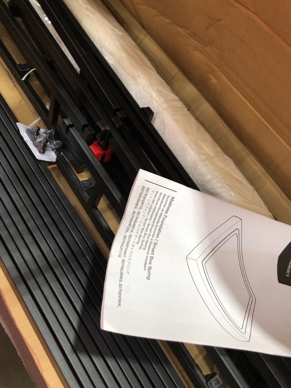 Photo 1 of Amazon basics  smart box spring  frame (black metal) 
