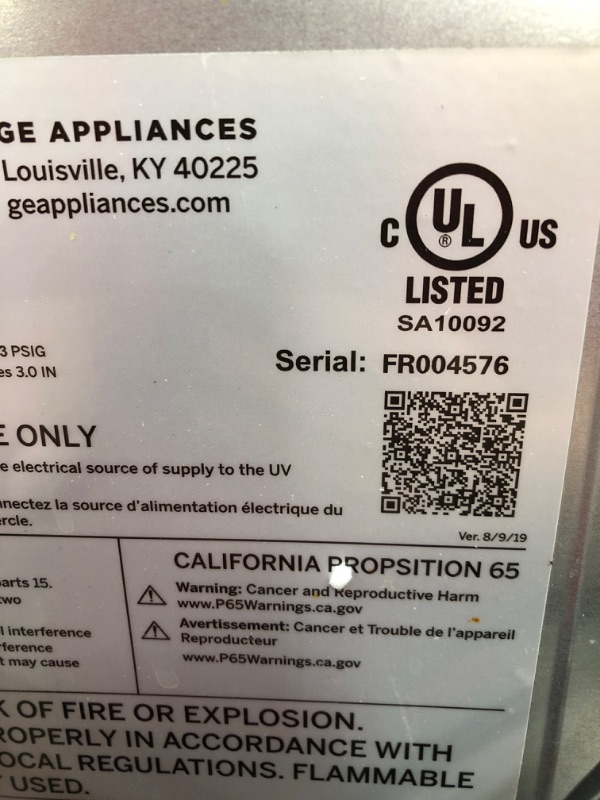 Photo 5 of ***PARTS ONLY***  GE Profile Opal | Countertop Nugget Ice Maker with Side Tank | Portable Ice Machine Makes up to 24 Lbs. of Ice per Day | Stainless Steel Finish
