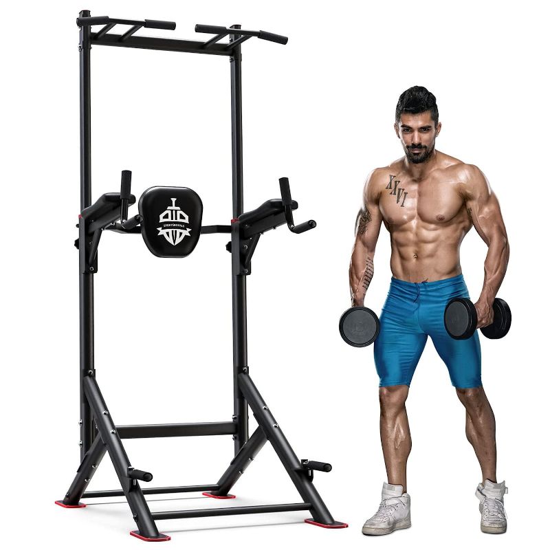 Photo 1 of ***PARTS ONLY*** Sportsroyals Power Tower Pull Up Dip Station Adjustable Multi-Function Home Gym Strength Training Fitness Equipment Newer Version
