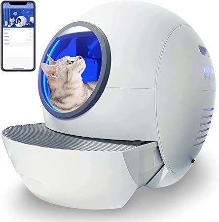 Photo 1 of * POWERS ON // TESTED * Hillpig Self-Cleaning Cat Litter Box: Extra Large Automatic Cat Litter Box with APP Control & Safe Alert & Smart Health Monitor for Multiple Cats [2022 Newest Version]