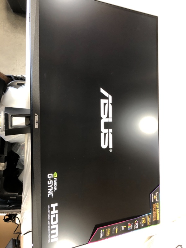 Photo 2 of ASUS TUF Gaming 27" 2K HDR Gaming Monitor (VG27AQ) - QHD (2560 x 1440), 165Hz (Supports 144Hz), 1ms, Extreme Low Motion Blur, Speaker, G-SYNC Compatible, VESA Mountable, DisplayPort, HDMI
