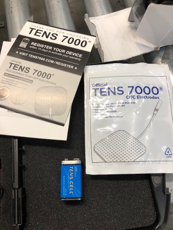 Photo 3 of TENS 7000 Digital TENS Unit With Accessories - TENS Unit Muscle Stimulator For Back Pain, General Pain Relief, Neck Pain, Muscle Pain
