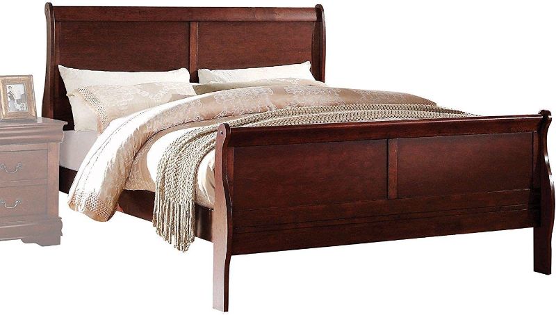 Photo 1 of ***MISSING OTHER BOXES*** ACME Furniture Louis Philippe Queen Bed, Cherry
