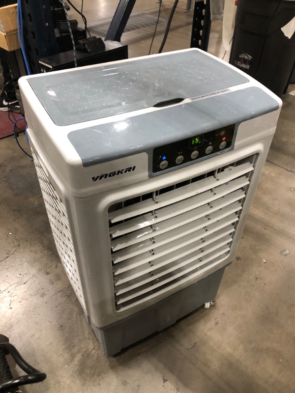 Photo 3 of Evaporative Cooler, VAGKRI 2100CFM Air Cooler, 120°Oscillation Swamp Cooler with Remote Control, 24H Timer, 3 Wind Speeds for Outdoor Indoor Use,7.9Gallon
