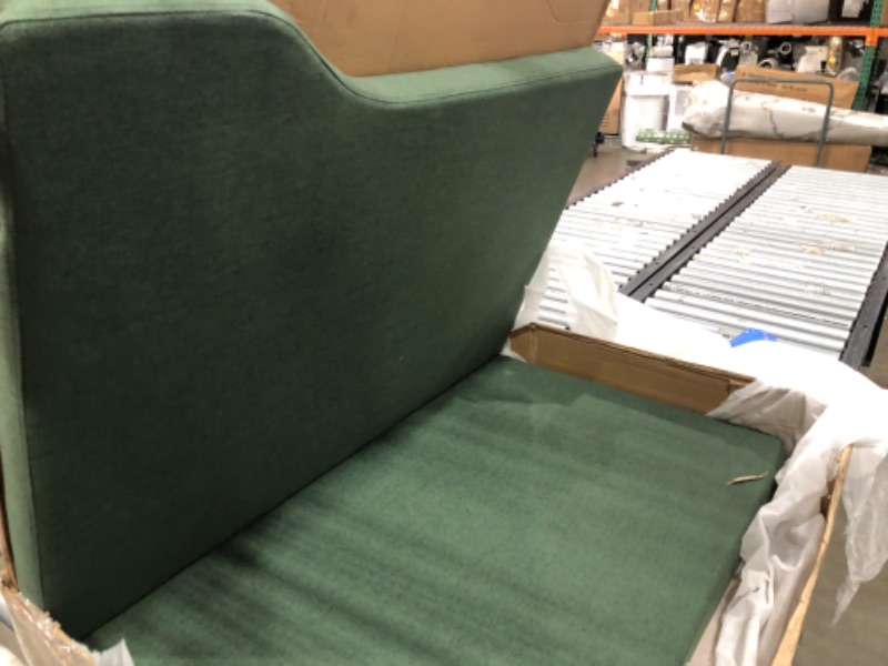 Photo 2 of **INCOMPLETE BOX 1 OF 2 ONLY**Upholstered Twin Daybed with Trundle, GreeN
