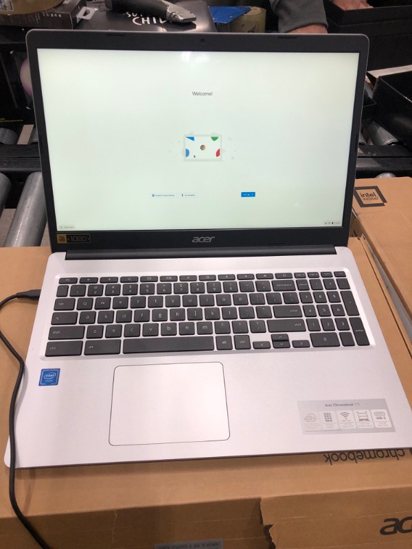 Photo 5 of Acer Chromebook 315 Laptop Computer 15.6” HD Display Intel Celeron N4020 Processor(Up to 2.6GHz) 4GB RAM 32GB eMMC + 128GB Card, HD Webcam, WiFi,12+ Hours Battery, Chrome OS | TGCD Bundle
