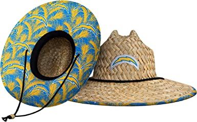 Photo 1 of FOCO unisex adult Nfl Team Logo Floral Sun Straw Hat, Team Logo, One Size US
