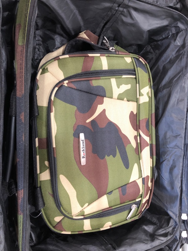 Photo 5 of Rockland Fashion Softside Upright Luggage Set, Camouflage, 4-Piece (14/19)
