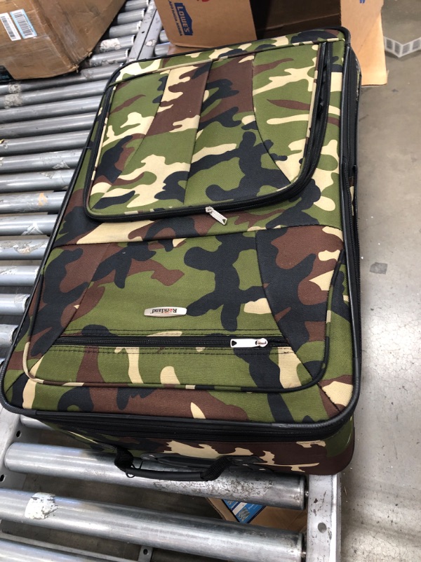 Photo 6 of Rockland Fashion Softside Upright Luggage Set, Camouflage, 4-Piece (14/19)
