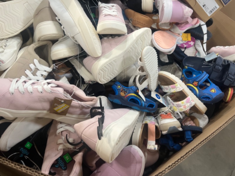 Photo 14 of Pallet Lot - New Target Shoes - Assorted Sizes, Designs & Styles, Full 40'x48'x42' Pallet