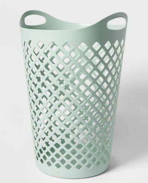 Photo 1 of Flexible 2.2bu Laundry Hamper Green - Room Essentials™ 17.5 Inches (L), 26 Inches (H) x 17 Inches (W)


