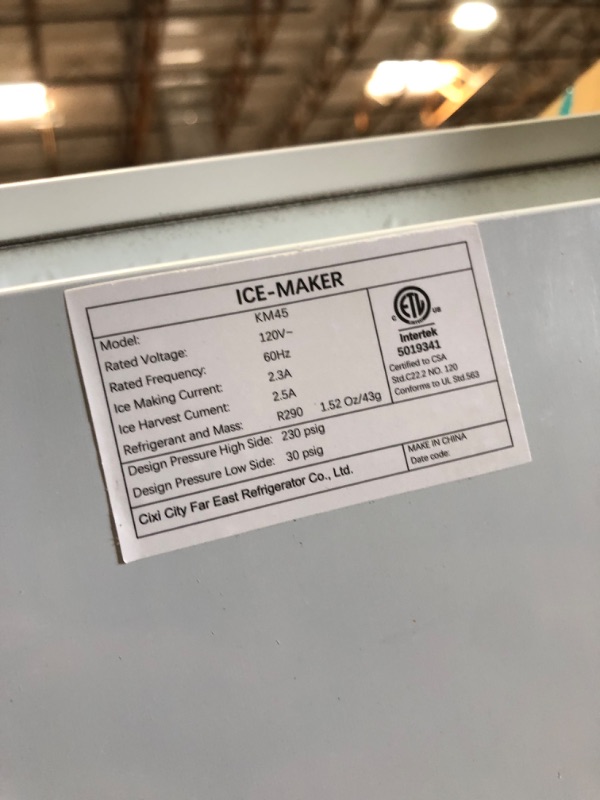 Photo 9 of TYLZA 15" Under Counter Ice Maker
