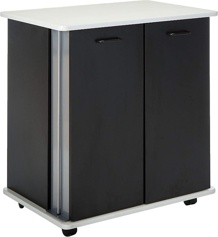 Photo 1 of  Safco Products 8963BL Refreshment Hospitality Cart, Black
