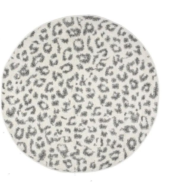 Photo 1 of 
Home Decorators Collection
Sebastian Leopard Print Gray 4 ft. Round Area Rug