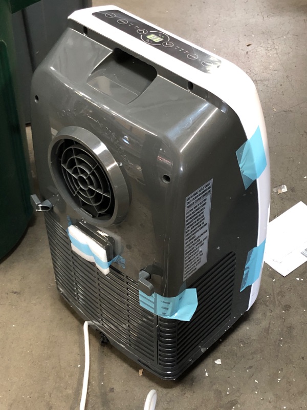 Photo 4 of USED: Portable Electric Air Conditioner Unit - 900W 8000 BTU Power Plug In AC Cold Indoor Room Conditioning System w/ Cooler, Dehumidifier, Fan, Exhaust Hose, Window Seal, Wheels, Remote - SereneLife SLPAC8 13.8"D x 14.6"W x 27.2"H
