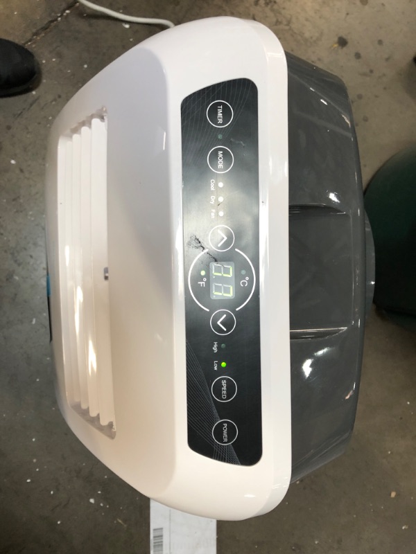 Photo 3 of USED: Portable Electric Air Conditioner Unit - 900W 8000 BTU Power Plug In AC Cold Indoor Room Conditioning System w/ Cooler, Dehumidifier, Fan, Exhaust Hose, Window Seal, Wheels, Remote - SereneLife SLPAC8 13.8"D x 14.6"W x 27.2"H
