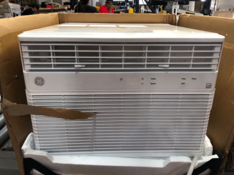 Photo 4 of GE Window Air Conditioner 12000 BTU, Wi-Fi Enabled, Energy-Efficient Cooling for Large Rooms, 12K BTU Window AC Unit with Easy Install Kit, Control Using Remote or Smartphone App 19"D x 19.81"W x 14.5"H

