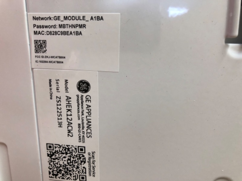 Photo 6 of GE Window Air Conditioner 12000 BTU, Wi-Fi Enabled, Energy-Efficient Cooling for Large Rooms, 12K BTU Window AC Unit with Easy Install Kit, Control Using Remote or Smartphone App 19"D x 19.81"W x 14.5"H

