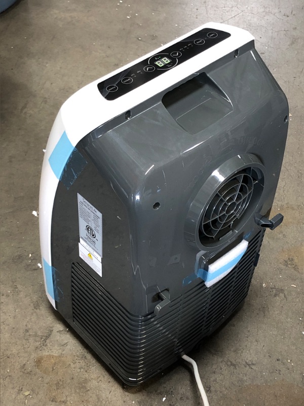 Photo 3 of Portable Electric Air Conditioner Unit - 900W 8000 BTU Power Plug In AC Cold Indoor Room Conditioning System w/ Cooler, Dehumidifier, Fan, Exhaust Hose, Window Seal, Wheels, Remote - SereneLife SLPAC8 13.8"D x 14.6"W x 27.2"H
