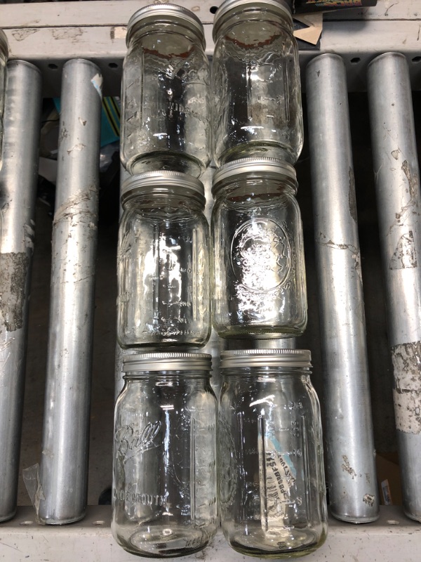 Photo 1 of 6 pack ball wide mouth mason jars 24 oz