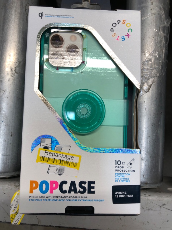 Photo 2 of PopSockets PopCase Apple iPhone 12 Pro Max PopGrip Slide Case - Spearmint
