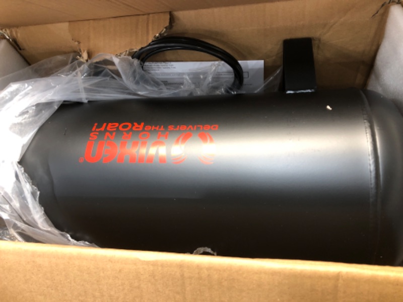 Photo 2 of ***MISSING COMPONENTS*** Vixen Horns 5 Gallon (18 Liter) 8 Ports Train/Air Horn Tank System/Kit 200 PSI with Gauge,Pressure Switch,Drain and Safety Valve,Compression Fitting,Male Plug,Hose,Thread Sealant VXT5000