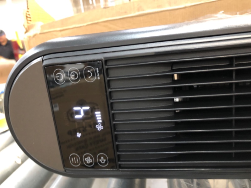 Photo 1 of Tower Fan for Bedroom, 44 inch Standing Floor Fans with Remote, 24 ft/s Velocity Quiet Cooling Fan 24 dB, 12 Speeds, 24H Timer, 70° Oscillating with 3 Modes, LED Display Bladeless Fan for Home Office