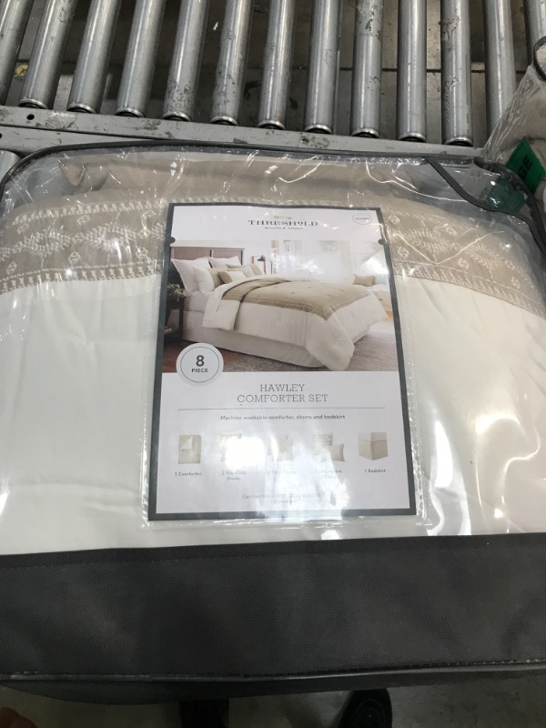 Photo 2 of 8pc Hawley Comforter Set Cream/Taupe - Threshold™ Queen 
