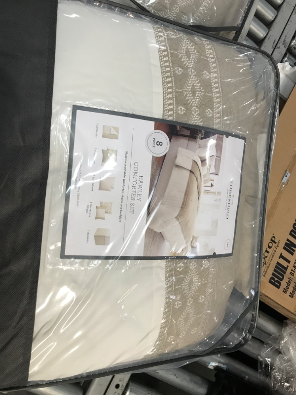 Photo 1 of 8pc Hawley Comforter Set Cream/Taupe - Threshold™ KING 
