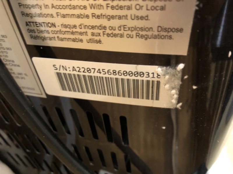 Photo 5 of ***PARTS ONLY*** Frigidaire EFIC237 Countertop Crunchy Chewable Nugget Ice Maker, 44lbs per Day, Auto Self Cleaning, Black Stainless & Winco Stainless Steel 4 Ounce Ice Scoop, Medium
